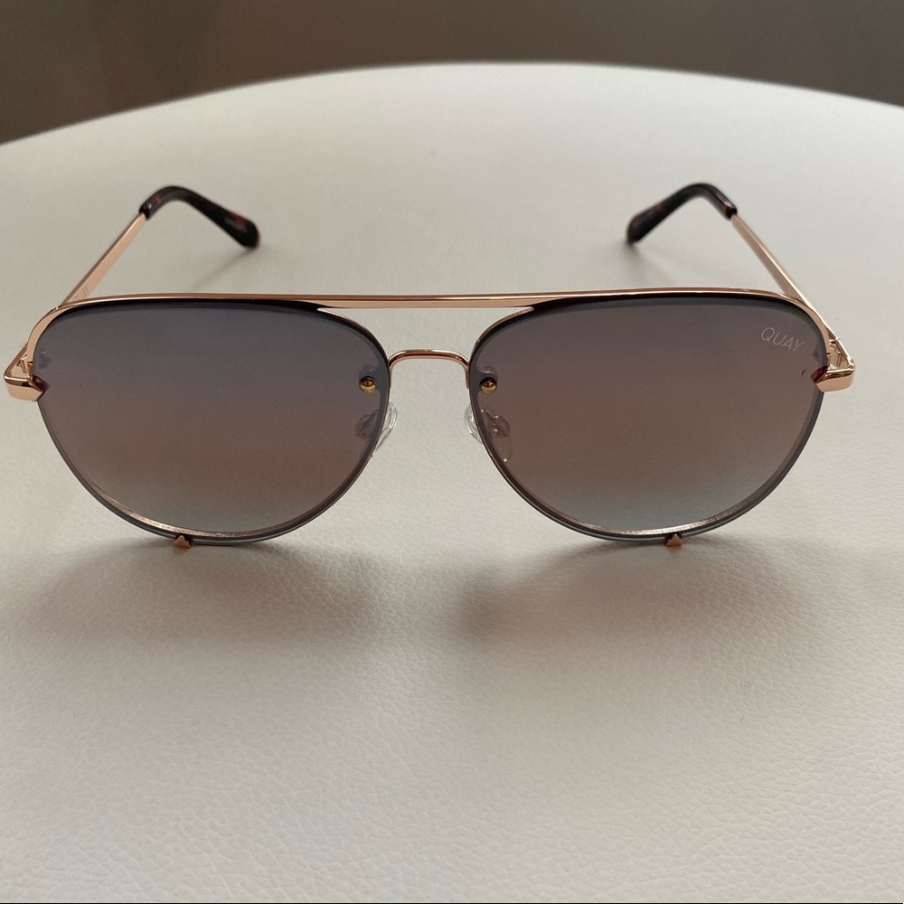 Quay High Key MINI Rimless Sunglasses - Brand New with Tags and Case. NWT!